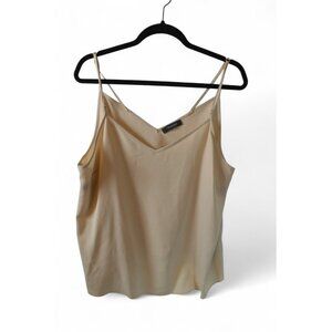 Primark Women’s Beige V-Neck Cami Tank Top Size 16 Sleeveless Casual
